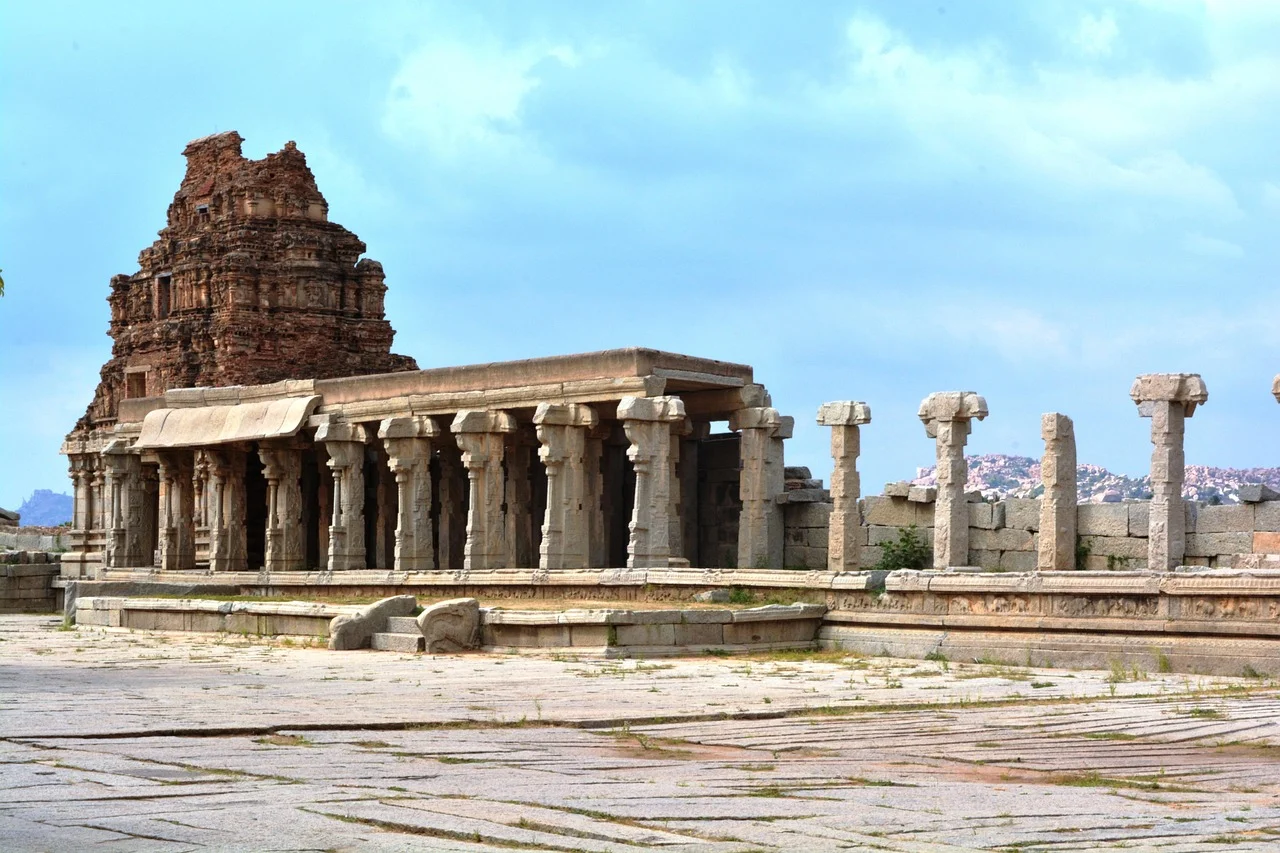 Hampi temple ruins for Karnataka Spiritual Discovery